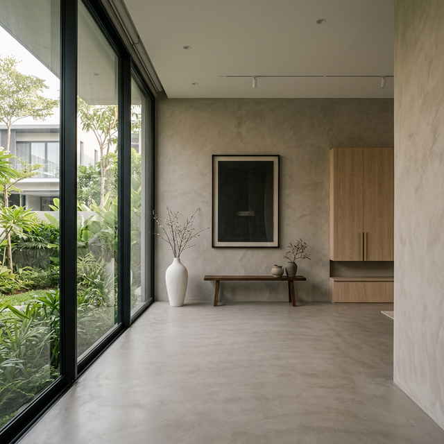 Microcement interior